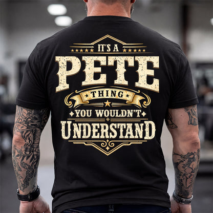 PETE HH-F003–Personalized Name Quote Apparel “It’s an NAME Thing You Wouldn’t Understand”
