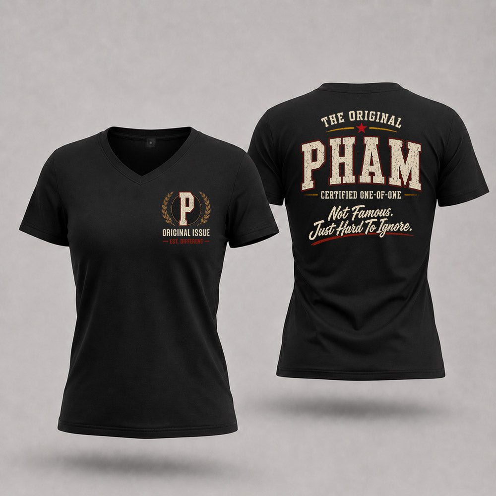 PHAM W65-F6-168 – Personalized Original Issue Apparel “The Original NAME Certified One-of-One"