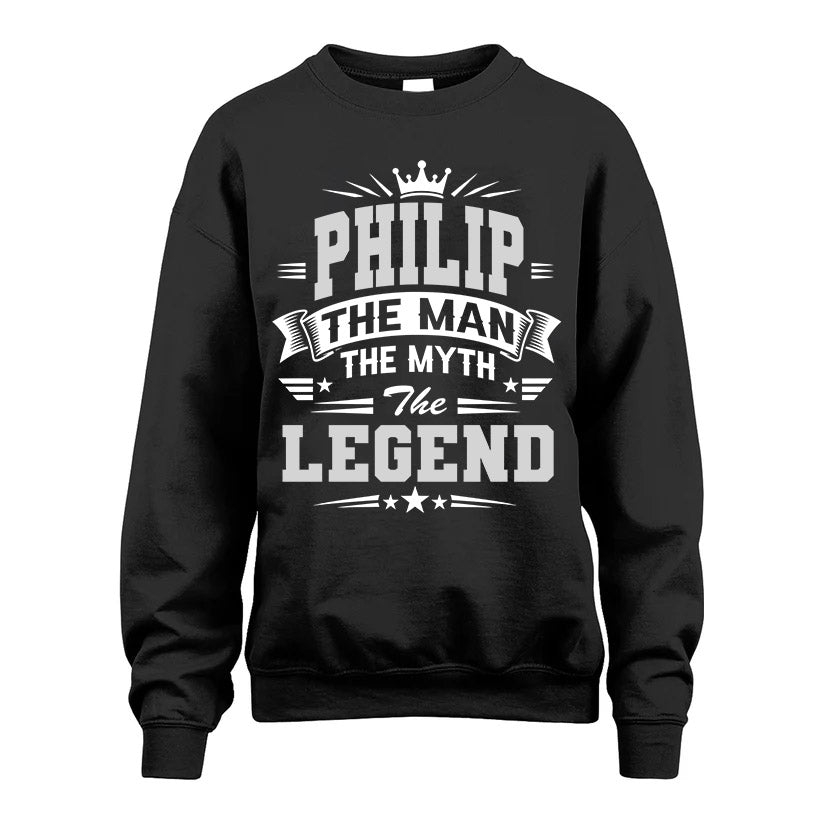 PHILIP HH F004 The Man The Myth The Legend Personalized Shirt – Gift for Men