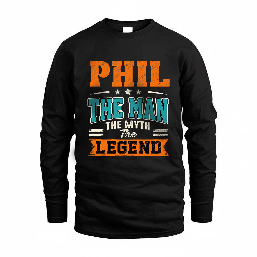 PHIL HH F007 The Man The Myth The Legend Personalized Shirt – Gift for Men
