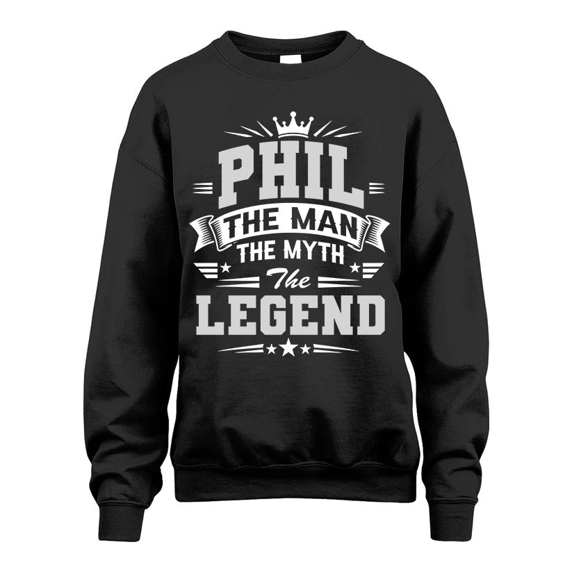 PHIL HH F004 The Man The Myth The Legend Personalized Shirt – Gift for Men