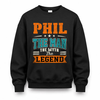 PHIL HH F007 The Man The Myth The Legend Personalized Shirt – Gift for Men