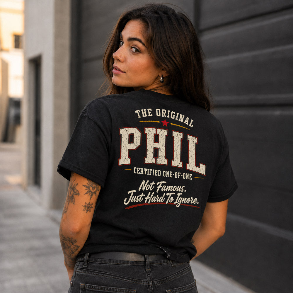 PHIL W65-F6-168 – Personalized Original Issue Apparel “The Original NAME Certified One-of-One"