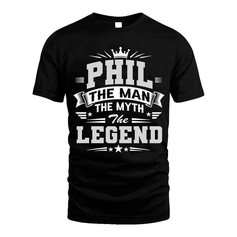 PHIL HH F004 The Man The Myth The Legend Personalized Shirt – Gift for Men