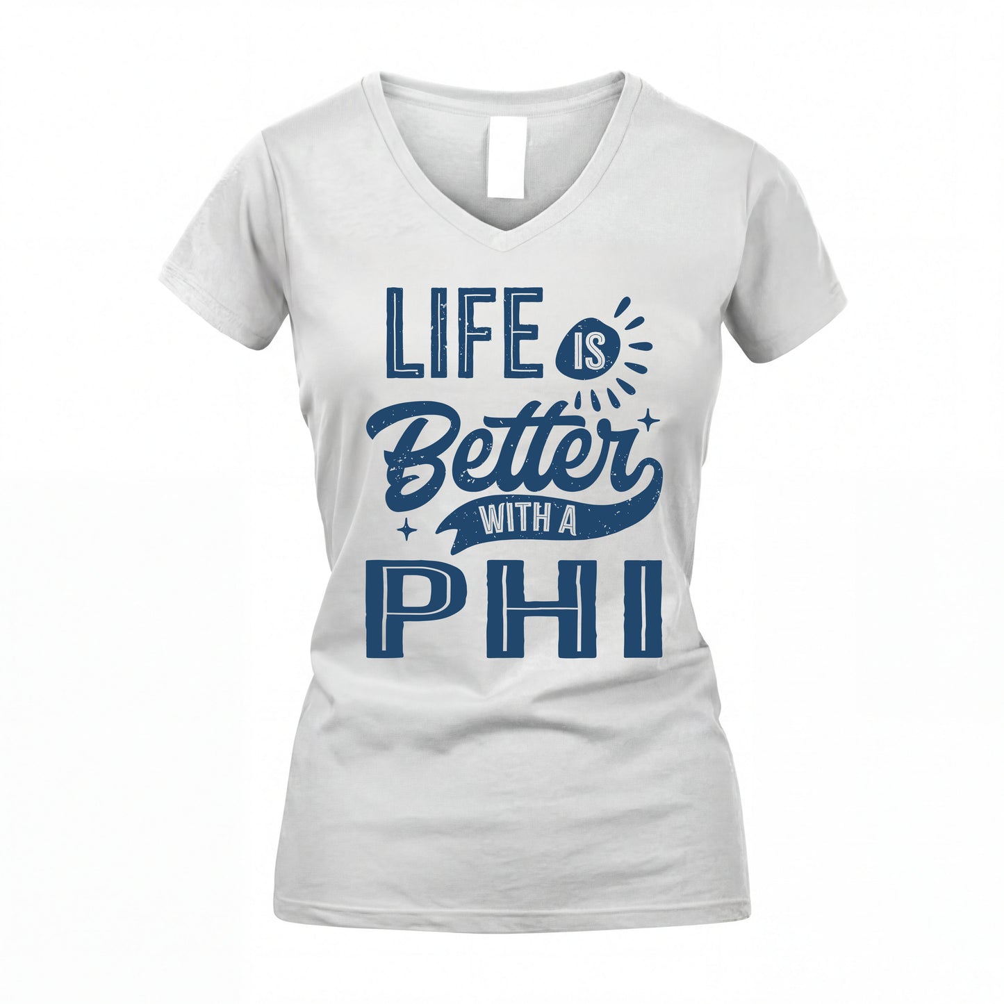 PHI HH88-K2–Personalized Name Quote T-Shirt Life Is Better With Unisex Gift