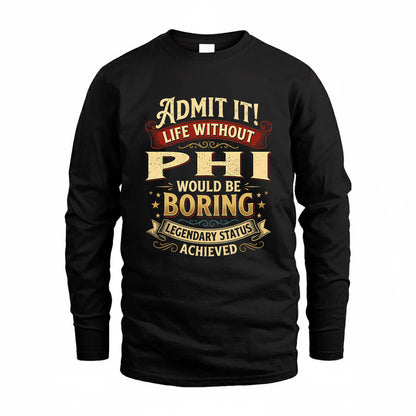 PIERCE TP65-K5-268–Personalized Funny Quote Apparel “Life Without NAME Would Be Boring”