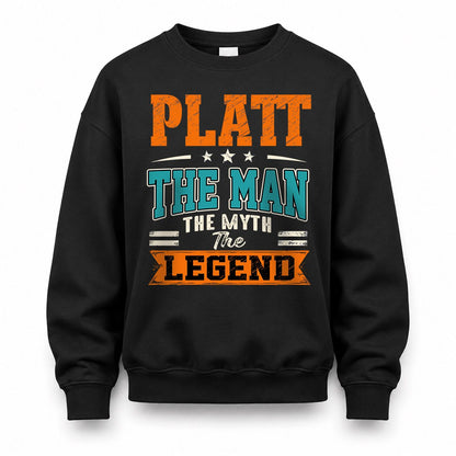 PLATT HH F007 The Man The Myth The Legend Personalized Shirt – Gift for Men