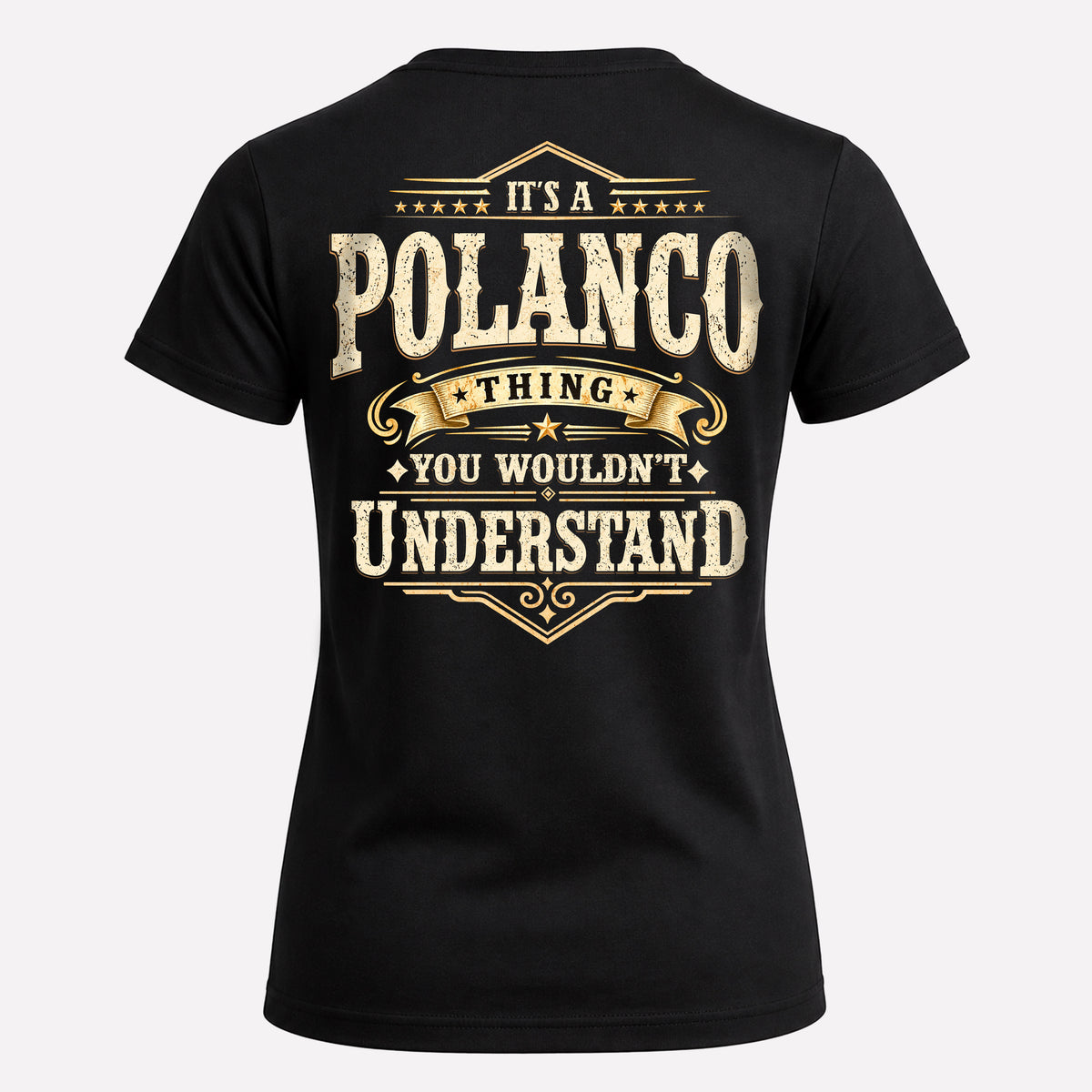 POLANCO HH-F003–Personalized Name Quote Apparel “It’s an NAME Thing You Wouldn’t Understand”