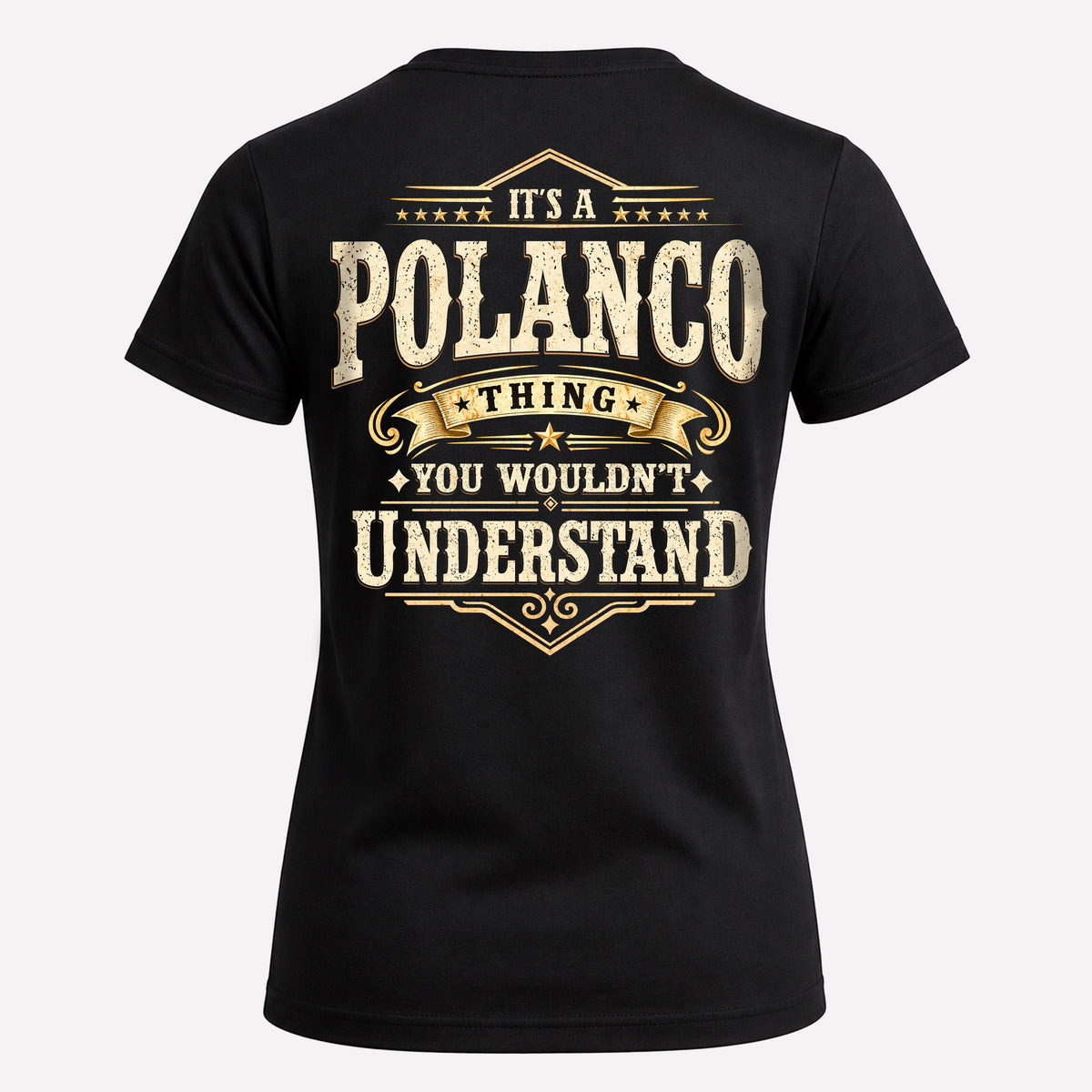 POLANCO HH-F003–Personalized Name Quote Apparel “It’s an NAME Thing You Wouldn’t Understand”