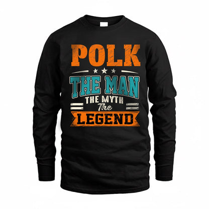 POLK HH F007 The Man The Myth The Legend Personalized Shirt – Gift for Men
