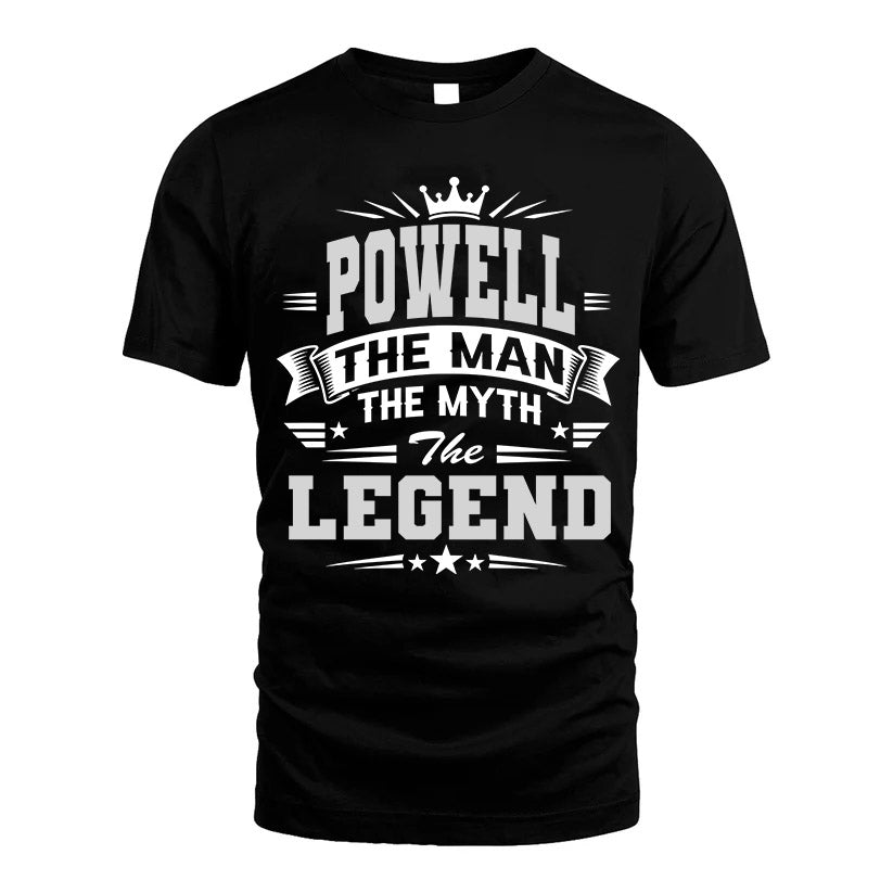 POWELL HH F004 The Man The Myth The Legend Personalized Shirt – Gift for Men