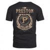 PRESTON 2K-101–Personalized Name Quote Apparel “I Am NAME May Not Be Perfect But I Am Limited Edition”