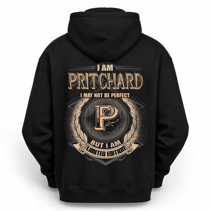 PRITCHARD 2K-101–Personalized Name Quote Apparel “I Am NAME May Not Be Perfect But I Am Limited Edition”