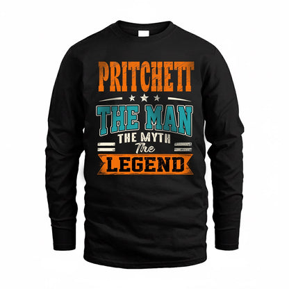 PRITCHETT HH F007 The Man The Myth The Legend Personalized Shirt – Gift for Men
