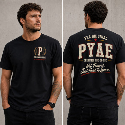 PYAE W65-F6-168 – Personalized Original Issue Apparel “The Original NAME Certified One-of-One"