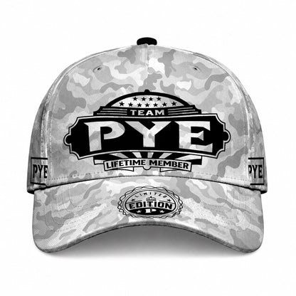 PYE TC01 HH79 Team Your Name Hat, Personalized Camo Baseball Cap, Custom Family Gift, Gift for Him Her