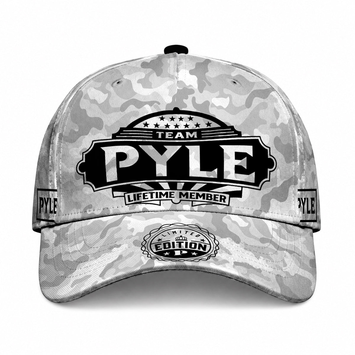 PYLE TC01 HH79 Team Your Name Hat, Personalized Camo Baseball Cap, Custom Family Gift, Gift for Him Her