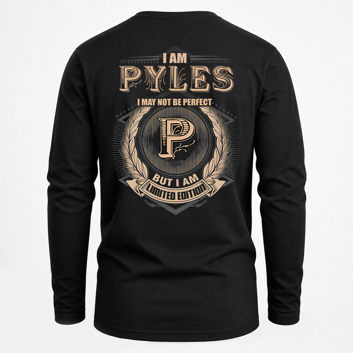 PYLES 2K-101–Personalized Name Quote Apparel “I Am NAME May Not Be Perfect But I Am Limited Edition”