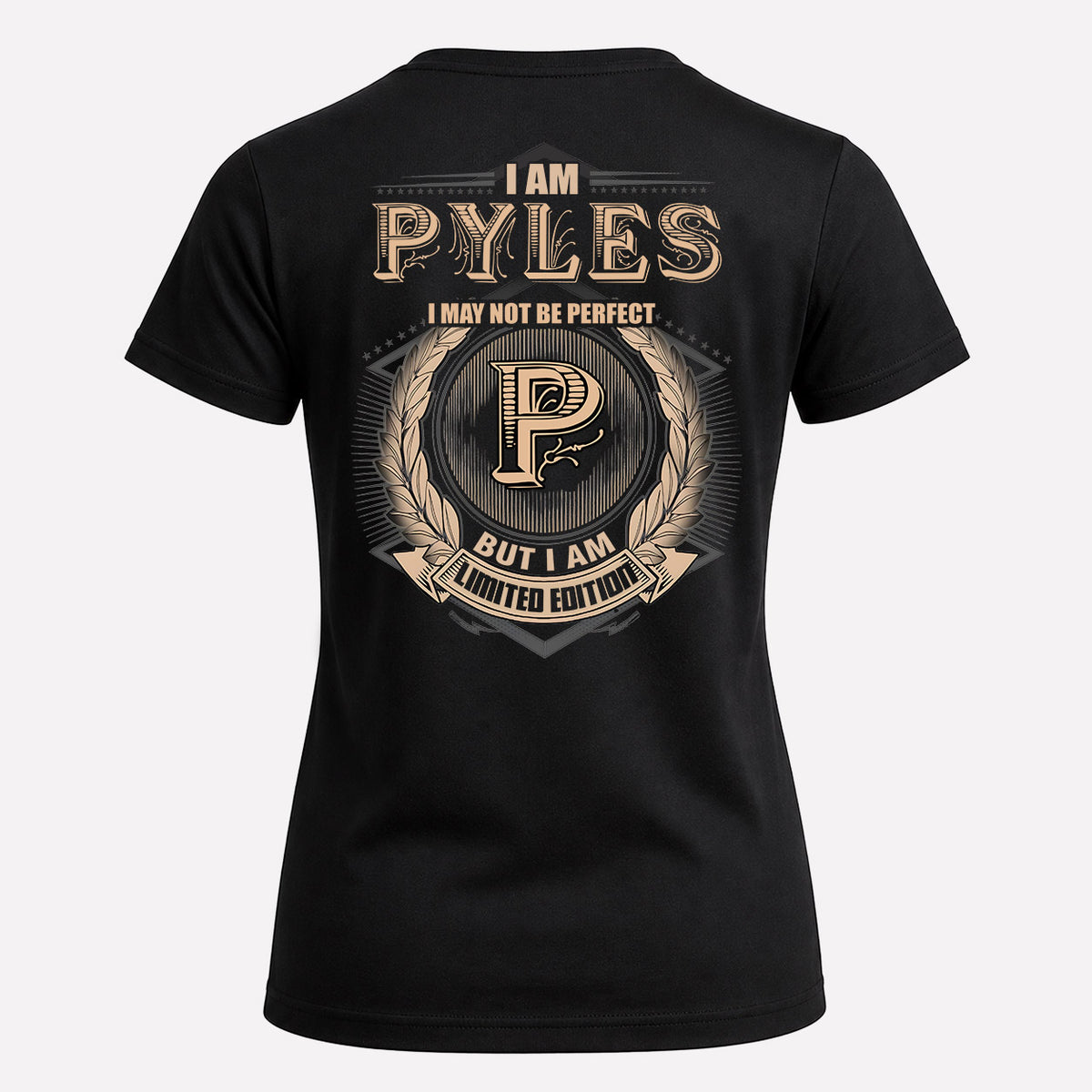 PYLES 2K-101–Personalized Name Quote Apparel “I Am NAME May Not Be Perfect But I Am Limited Edition”