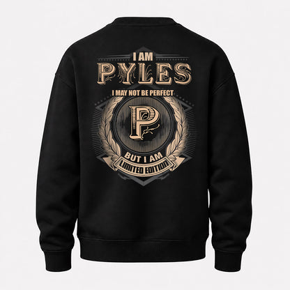 PYLES 2K-101–Personalized Name Quote Apparel “I Am NAME May Not Be Perfect But I Am Limited Edition”