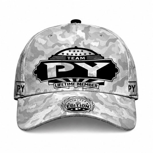 PY TC01 HH79 Team Your Name Hat, Personalized Camo Baseball Cap, Custom Family Gift, Gift for Him Her