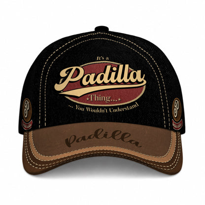 PADILLA  TC06 HH79 Personalized Distressed Baseball Cap, Custom Retro Trucker Hat, Statement Dad Cap