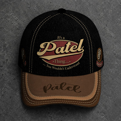 PATEL  TC06 HH79 Personalized Distressed Baseball Cap, Custom Retro Trucker Hat, Statement Dad Cap
