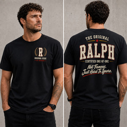 RALPH W65-F6-168 – Personalized Original Issue Apparel “The Original NAME Certified One-of-One"