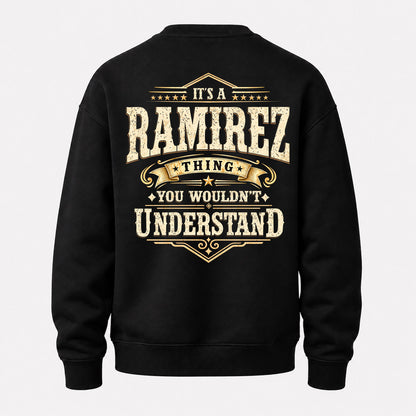 RAMIREZ HH-F003–Personalized Name Quote Apparel “It’s an NAME Thing You Wouldn’t Understand”