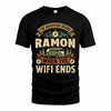 RAMON TT898-K6-229 – Personalized Funny Camping Quote Apparel “The Adventure Begins When The WiFi Ends”