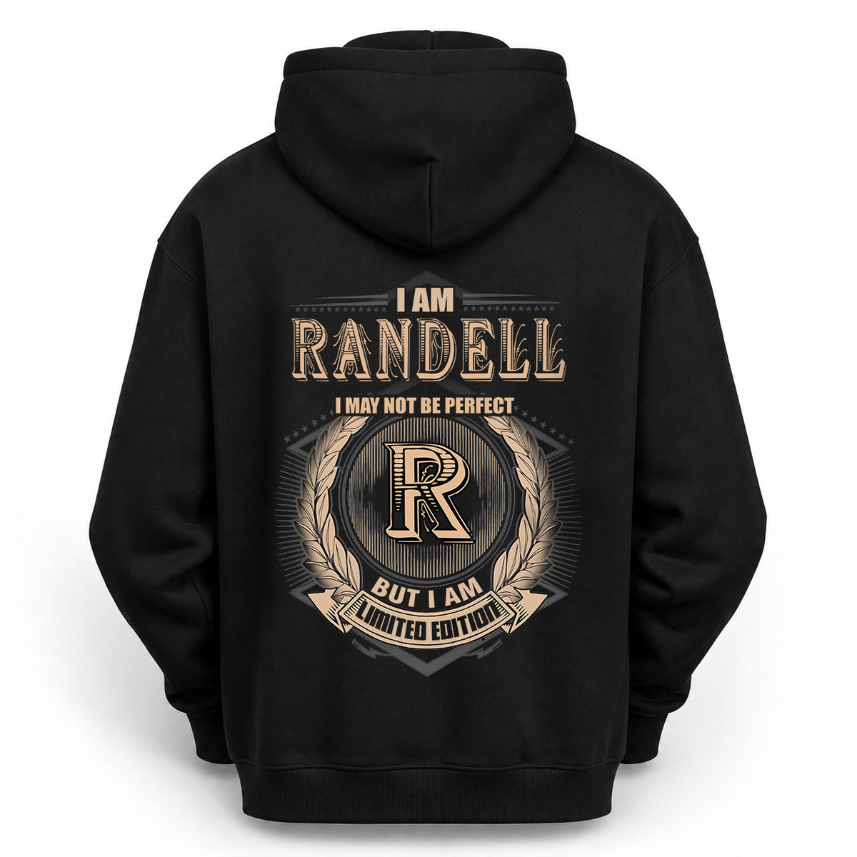 RANDELL 2K-101–Personalized Name Quote Apparel “I Am NAME May Not Be Perfect But I Am Limited Edition”