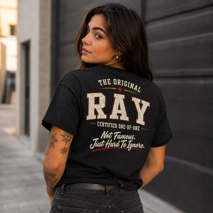 RAY W65-F6-168 – Personalized Original Issue Apparel “The Original NAME Certified One-of-One"