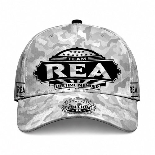 REA TC01 HH79 Team Your Name Hat, Personalized Camo Baseball Cap, Custom Family Gift, Gift for Him Her
