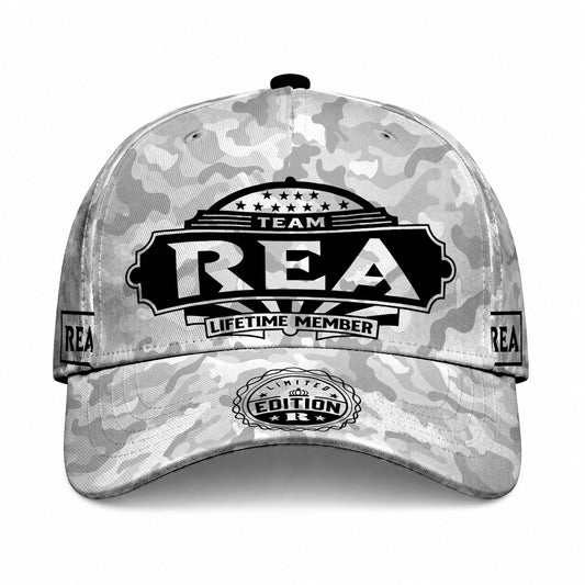 REA TC01 HH79 Team Your Name Hat, Personalized Camo Baseball Cap, Custom Family Gift, Gift for Him Her