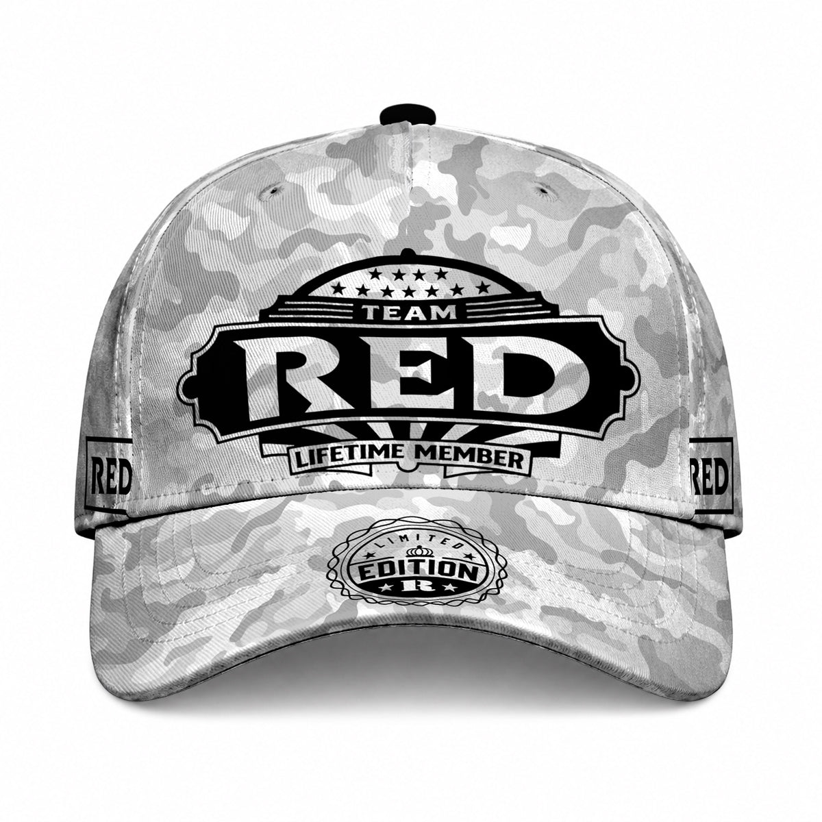 RED TC01 HH79 Team Your Name Hat, Personalized Camo Baseball Cap, Custom Family Gift, Gift for Him Her
