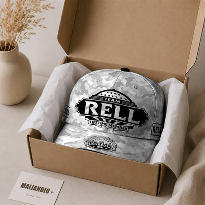 RELL TC01 HH79 Team Your Name Hat, Personalized Camo Baseball Cap, Custom Family Gift, Gift for Him Her