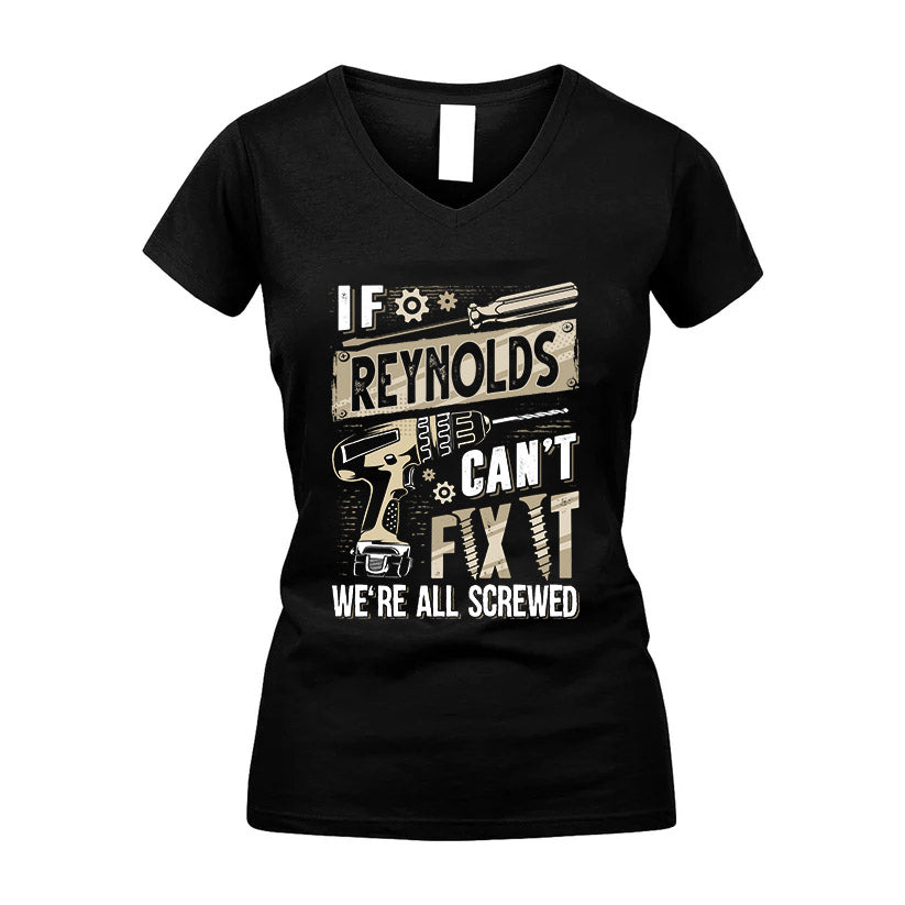 REYNOLDS HH-F001 Can’t Fix It, We’re All Screwed – Personalized Handyman T-Shirt