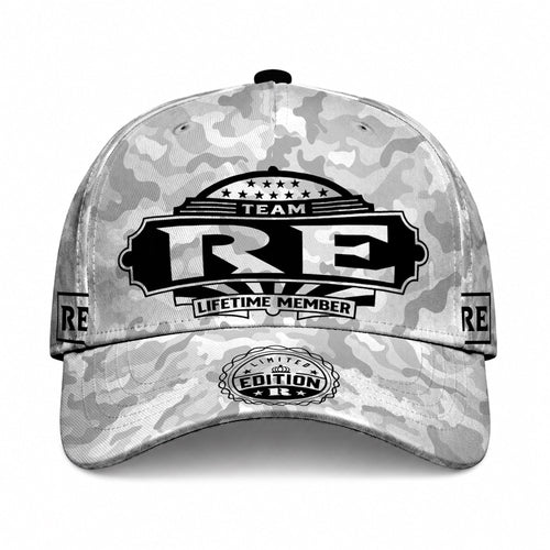 RE TC01 HH79 Team Your Name Hat, Personalized Camo Baseball Cap, Custom Family Gift, Gift for Him Her