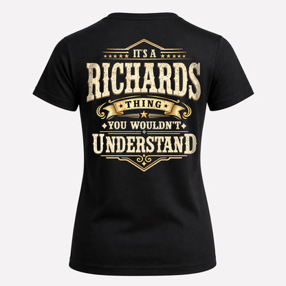 RICHARDS HH-F003–Personalized Name Quote Apparel “It’s an NAME Thing You Wouldn’t Understand”
