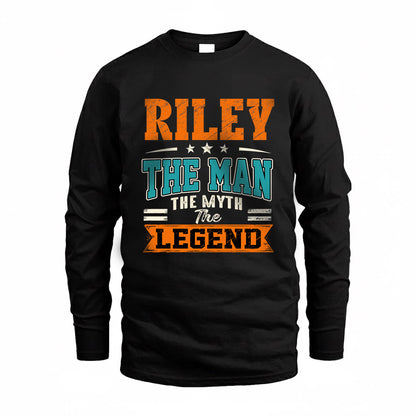 RILEY HH F007 The Man The Myth The Legend Personalized Shirt – Gift for Men