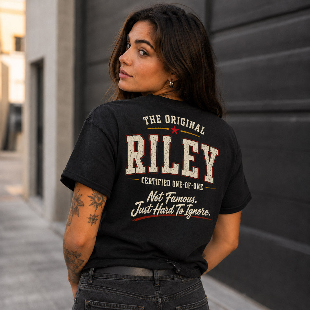 RILEY W65-F6-168 – Personalized Original Issue Apparel “The Original NAME Certified One-of-One"