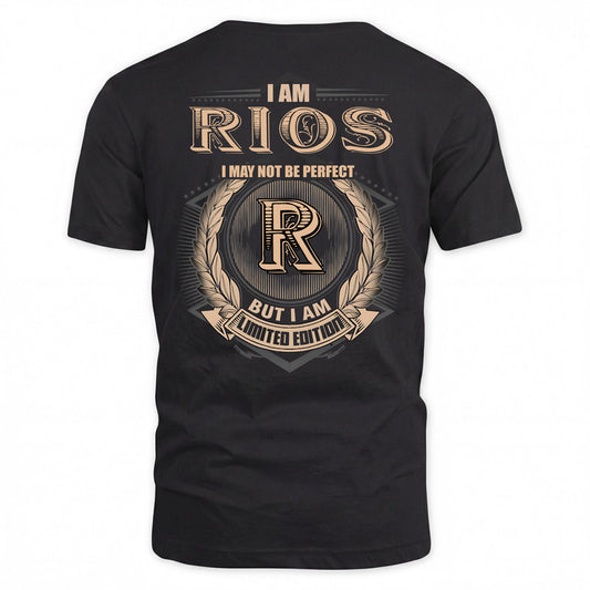 RIOS 2K-101–Personalized Name Quote Apparel “I Am NAME May Not Be Perfect But I Am Limited Edition”