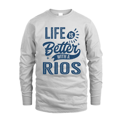 RIOS HH88-K2–Personalized Name Quote T-Shirt Life Is Better With Unisex Gift