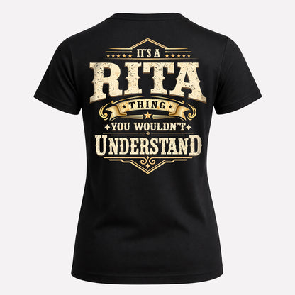 RITA HH-F003–Personalized Name Quote Apparel “It’s an NAME Thing You Wouldn’t Understand”