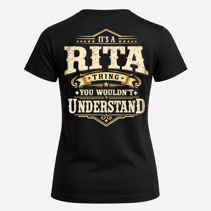 RITA HH-F003–Personalized Name Quote Apparel “It’s an NAME Thing You Wouldn’t Understand”