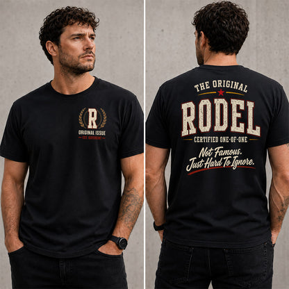 RODEL W65-F6-168 – Personalized Original Issue Apparel “The Original NAME Certified One-of-One"