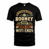 RODNEY TT898-K6-229 – Personalized Funny Camping Quote Apparel “The Adventure Begins When The WiFi Ends”