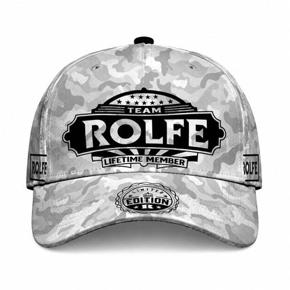 ROLFE TC01 HH79 Team Your Name Hat, Personalized Camo Baseball Cap, Custom Family Gift, Gift for Him Her