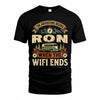 RON TT898-K6-229 – Personalized Funny Camping Quote Apparel “The Adventure Begins When The WiFi Ends”
