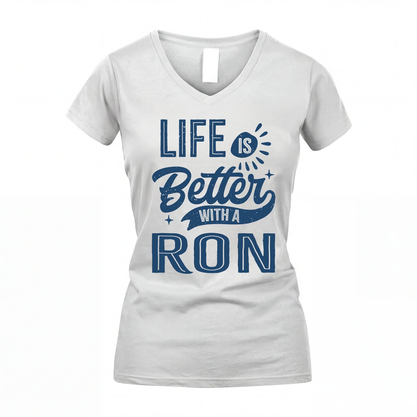 RON HH88-K2–Personalized Name Quote T-Shirt Life Is Better With Unisex Gift